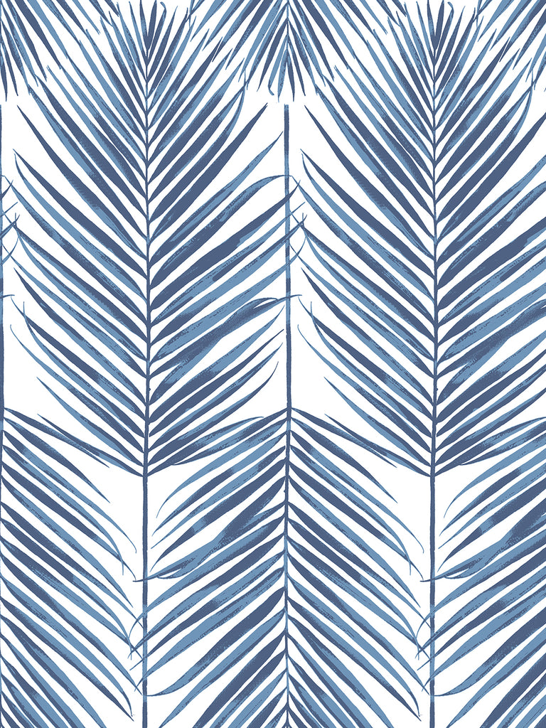Malibu PS Paradise Palms  Coastal Botanical - Coastal Blue | Peel and Stick Removable Wallpaper