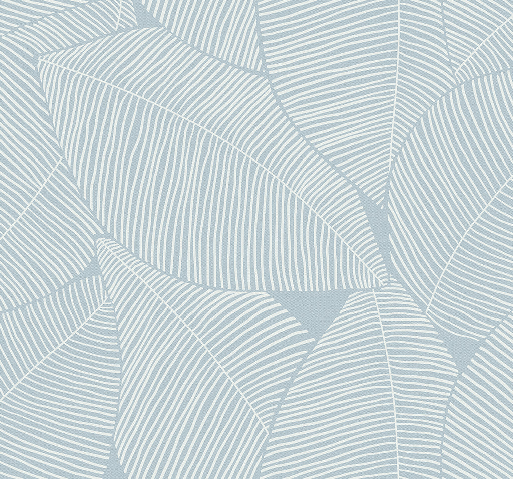 Malibu PS Summer Magnolia Coastal Botanical - Blue Skies | Peel and Stick Removable Wallpaper