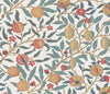 Malibu PS Pomegranate Vintage Botanical - Moonstone Blue & Light Ochre | Peel and Stick Removable Wallpaper