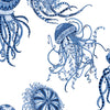 Malibu PS Jellyfish Coastal Novelty - Blue Sapphire | Peel and Stick Removable Wallpaper