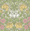Malibu PS Vintage Rose Vintage Floral - Honey Bee & Posy Pink | Peel and Stick Removable Wallpaper