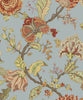 Malibu PS Kianna Jacobean Traditional Floral - Blue Dusk | Peel and Stick Removable Wallpaper