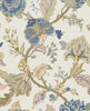 Malibu PS Kianna Jacobean Traditional Floral - Parchment | Peel and Stick Removable Wallpaper