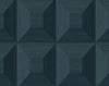 Malibu PS Quadrant Geo Contemporary Geometric - Denim Blue | Peel and Stick Removable Wallpaper