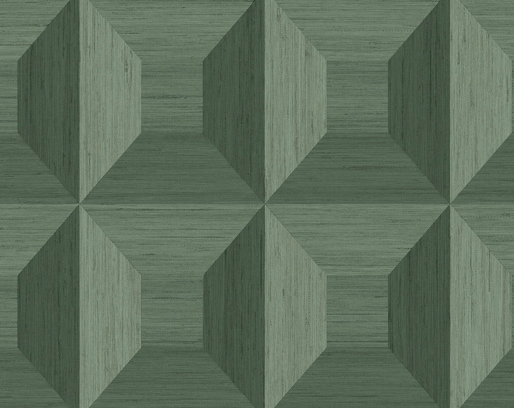 Malibu PS Quadrant Geo Contemporary Geometric - Sage Green | Peel and Stick Removable Wallpaper