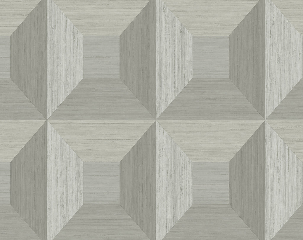 Malibu PS Quadrant Geo Contemporary Geometric - Daydream Grey | Peel and Stick Removable Wallpaper