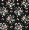 Malibu PS Floral Bunches Traditional Floral - Ebony | Peel and Stick Removable Wallpaper