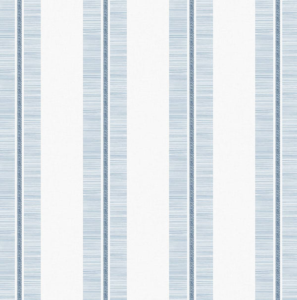 Malibu Ps Beach Towel Stripe Coastal Stripe - Blue Skies | Peel and Stick Removable Wallcovering