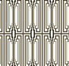Malibu PS Manhattan Deco Art Deco Geometric - Ebony & Gold | Peel and Stick Removable Wallpaper
