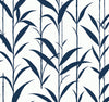 Malibu PS Bamboo Silhouette Contemporary Botanical - Royal Blue | Peel and Stick Removable Wallpaper