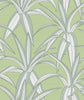 Malibu PS Tossed Cradle Plant Tropical Botanical - Spring Green | Peel and Stick Removable Wallpaper