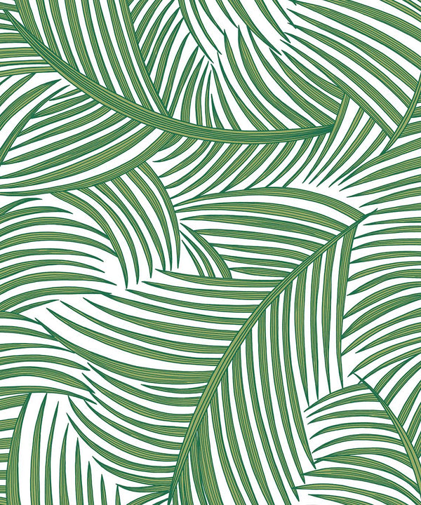 Malibu Ps Tossed Palm Fronds Tropical Botanical - Greenery | Peel and Stick Removable Wallcovering
