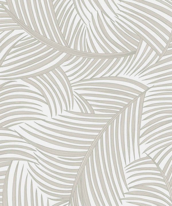 Malibu Ps Tossed Palm Fronds Tropical Botanical - Sea Salt | Peel and Stick Removable Wallcovering