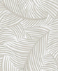 Malibu PS Tossed Palm Fronds Tropical Botanical - Sea Salt | Peel and Stick Removable Wallpaper