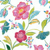Malibu PS Painterly Floral Contemporary Floral - Magenta & Off-White | Peel and Stick Removable Wallpaper