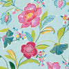 Malibu PS Painterly Floral Contemporary Floral - Light Aqua | Peel and Stick Removable Wallpaper