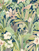 Malibu PS Blossoming Birds Transitional Botanical - Fern & Denim Blue | Peel and Stick Removable Wallpaper