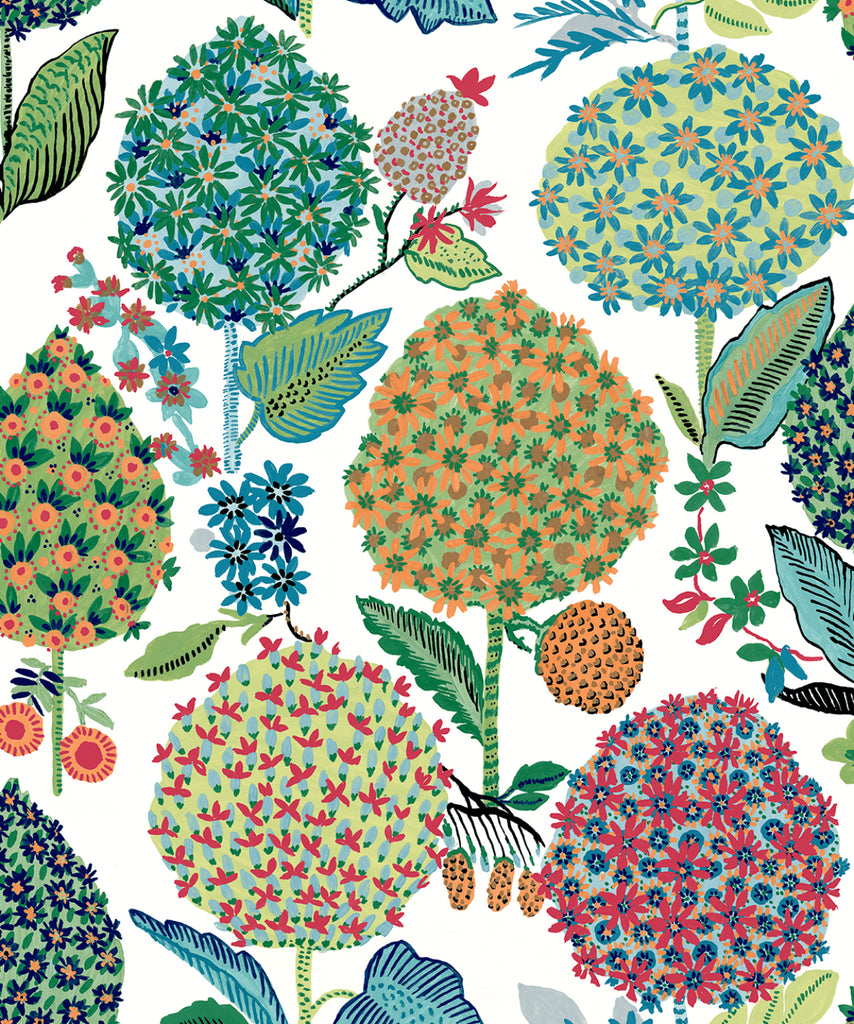 Malibu PS Blooming Bulbs Contemporary Floral - Summer Spritz | Peel and Stick Removable Wallpaper