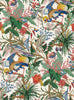 Malibu PS Tropical Canopy Contemporary Botanical - Sea Salt | Peel and Stick Removable Wallpaper