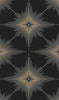 Malibu PS Stellar Geo Contemporary Geometric - Ebony | Peel and Stick Removable Wallpaper