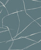 Malibu PS Inkwork Abstract Contemporary Abstract - Blue Dusk | Peel and Stick Removable Wallpaper