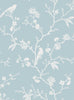 Malibu PS Songbird Chinoiserie Transitional Chinoiserie - Blue Skies | Peel and Stick Removable Wallpaper
