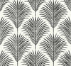 Malibu PS Grassland Palm Coastal Botanical - Inkwell & Off-White | Peel and Stick Removable Wallpaper