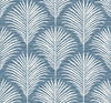 Malibu PS Grassland Palm Coastal Botanical - Blue Lagoon | Peel and Stick Removable Wallpaper