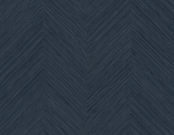 Malibu Ps Chevron Stripe Contemporary Stripe - Dark Blue | Peel and Stick Removable Wallcovering