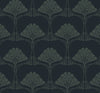 Malibu PS Deco Floral Vintage Floral - Midnight Blue & Juniper | Peel and Stick Removable Wallpaper