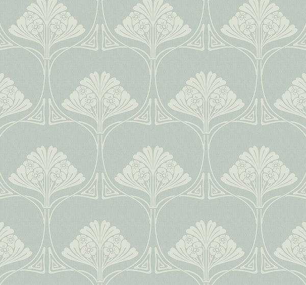 Malibu Ps Deco Floral Vintage Floral - Aloe Mist | Peel and Stick Removable Wallcovering