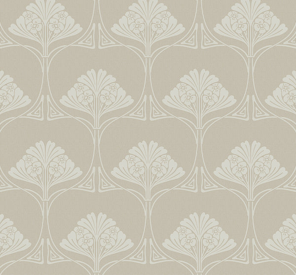Malibu Ps Deco Floral Vintage Floral - Ashwood | Peel and Stick Removable Wallcovering