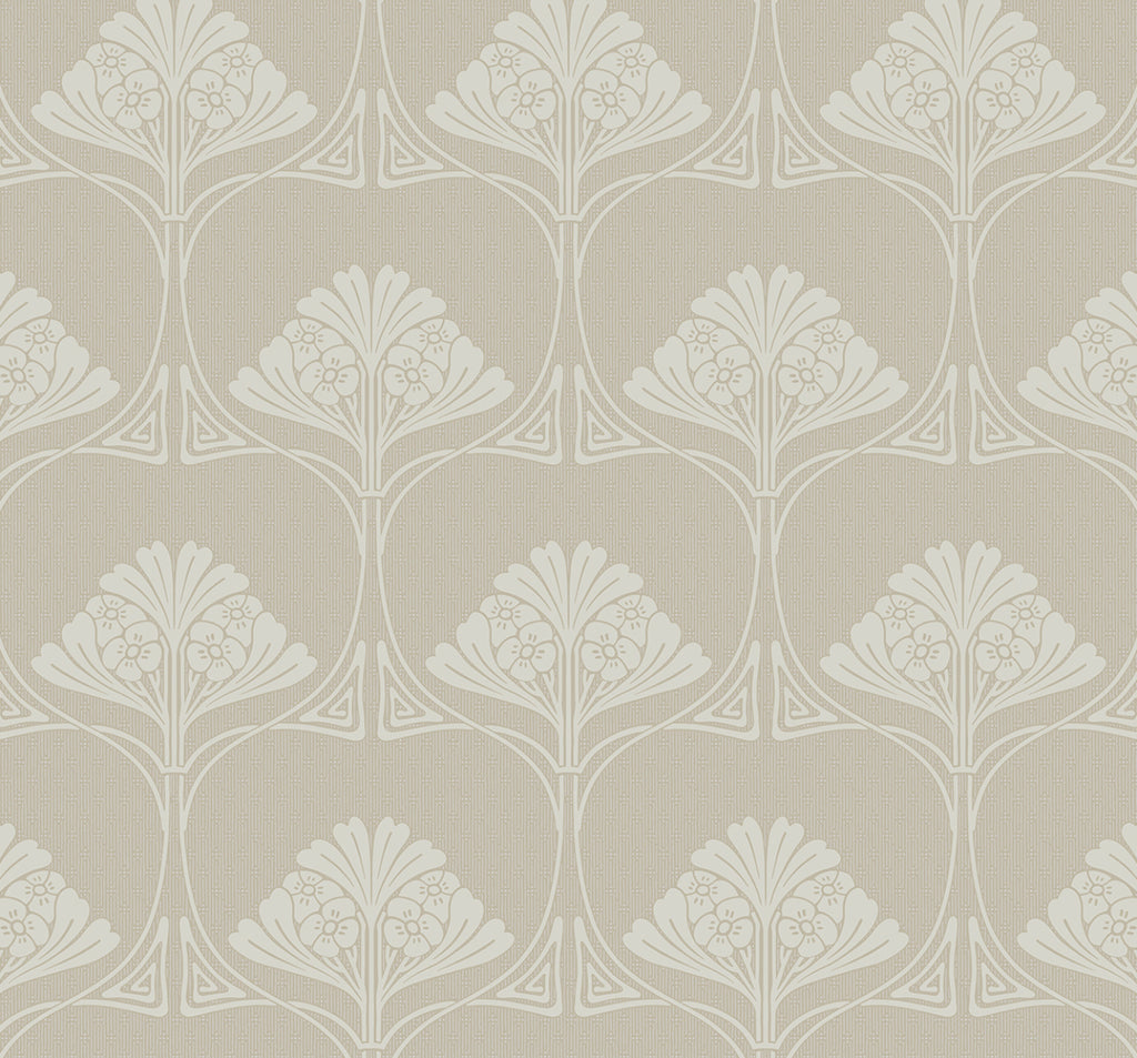 Malibu PS Deco Floral Vintage Floral - Ashwood | Peel and Stick Removable Wallpaper