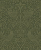 Malibu PS Tonal Bird Garden Vintage Botanical - Moss Green | Peel and Stick Removable Wallpaper