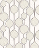 Malibu PS Bubble Stripe Contemporary Geometric - Marshmallow | Peel and Stick Removable Wallpaper