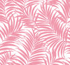 Malibu PS Beach Palm Tropical Botanical - Pink | Peel and Stick Removable Wallpaper