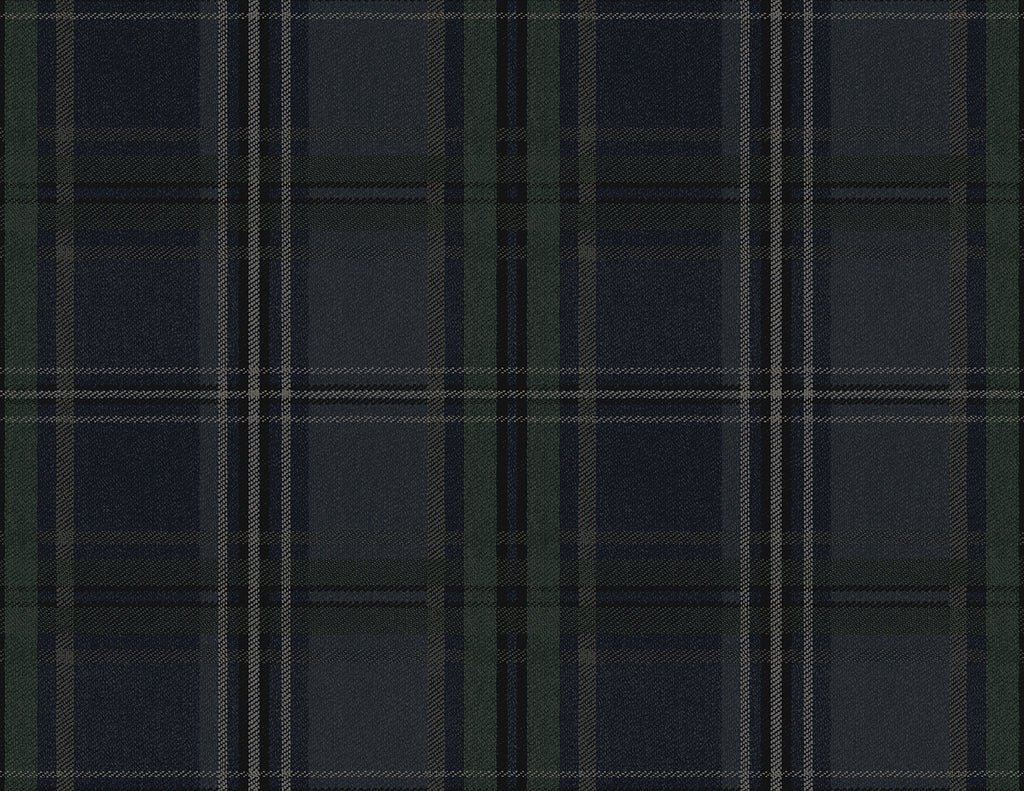 Malibu PS Classic Plaid Traditional Plaid - Deep Blue | Peel and Stick Removable Wallpaper