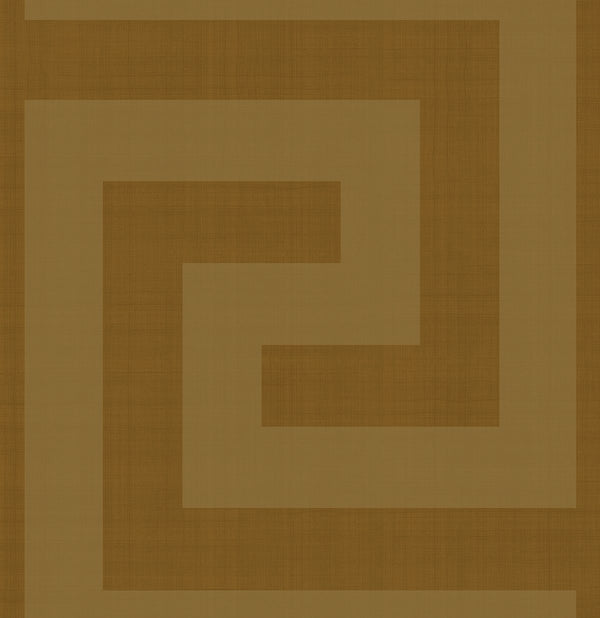 Malibu Ps Maze Geo Contemporary Geometric - Antique Gold | Peel and Stick Removable Wallcovering