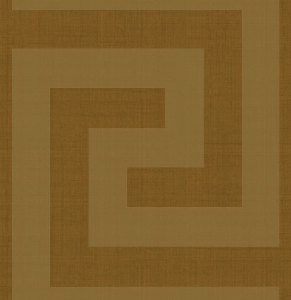 Malibu PS Maze Geo Contemporary Geometric - Antique Gold | Peel and Stick Removable Wallpaper