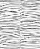 Malibu PS Wave Lines Contemporary Abstract - Black | Peel and Stick Removable Wallpaper