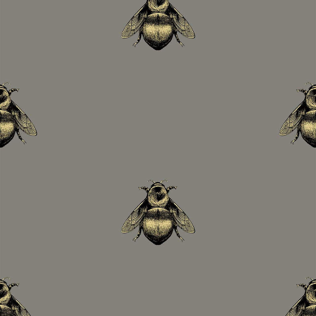 Napoleon Bee Black & Gold on Grey