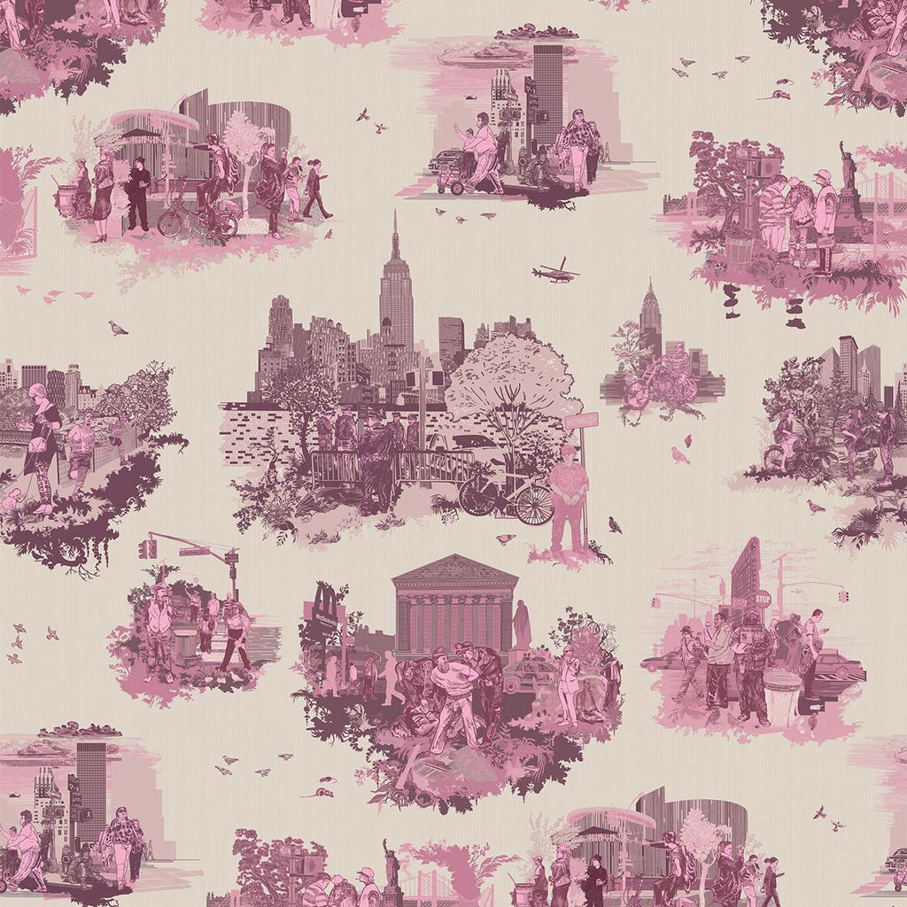 New York Toile Pinks