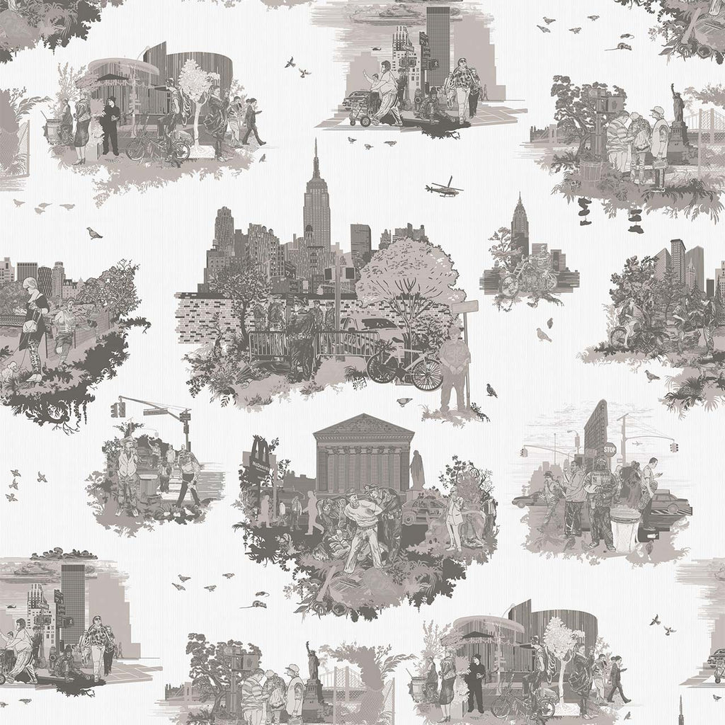 New York Toile Greys