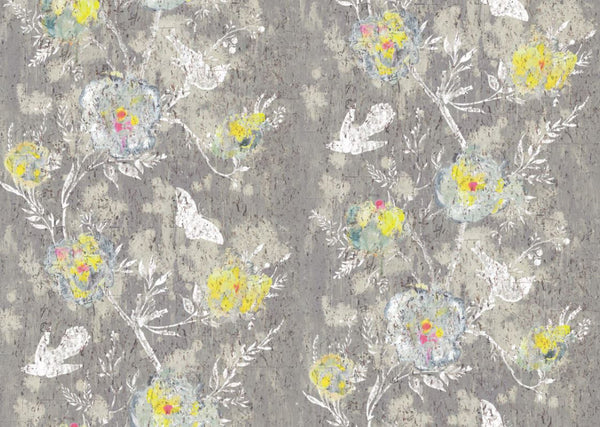 Nightingale Cork Beige Grey | Timorous Beasties Wallcovering