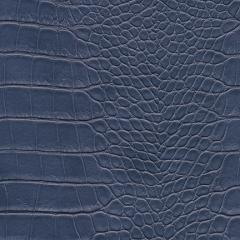 Embossed Reptile Scale Deep Indigo | Architectural Fabrics