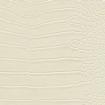 Embossed Reptile Scale Ivory Cream | Architectural Fabrics