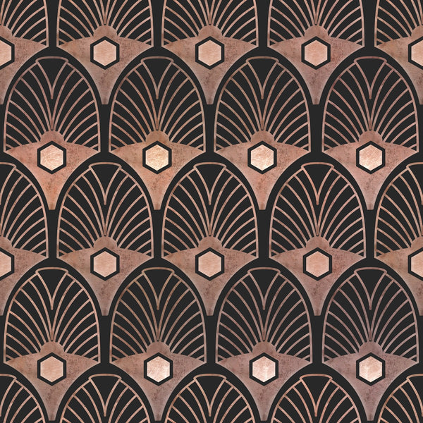Obsession - Black, Crimson Wallcovering | Mind the Gap