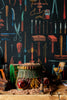 Old Tools Anthracite Wallpaper | Mind The Gap