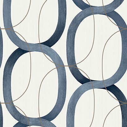 Bridgehampton Charcoal Wallcovering | Jeffrey Stevens