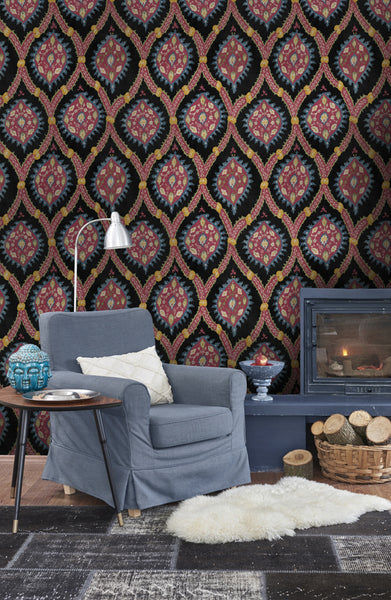 Ottoman Anthracite Wallpaper | Mind The Gap